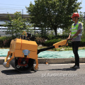 Tambor duplo a pé atrás do equipamento de compactação de rolos vibratórios compactador FYL-750